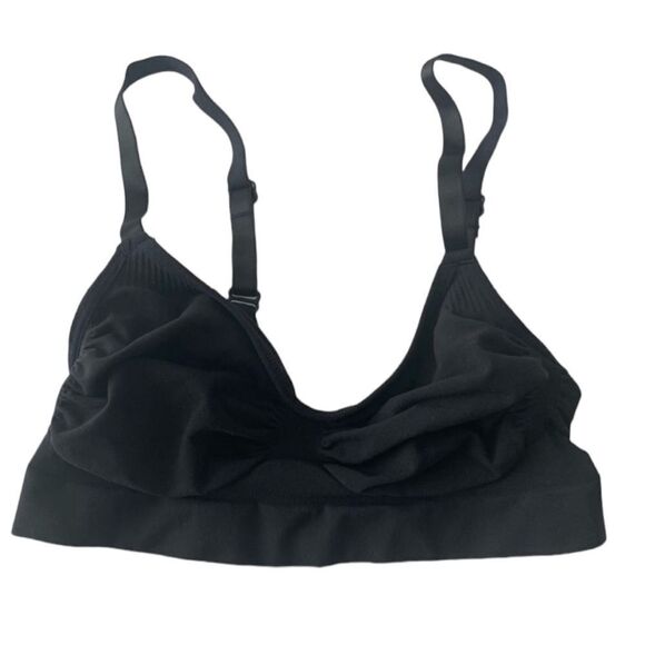 NWOT SKIMS Seamless Sculpt Bralette In Onyx Black Bra Active Sport Bra - Picture 5 of 8